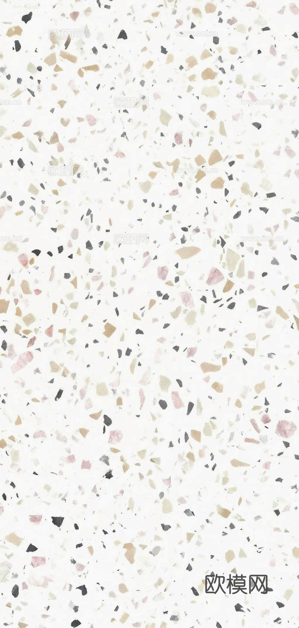 现代简约 奶油白 北欧风 白色水磨石瓷砖 浅色水磨石