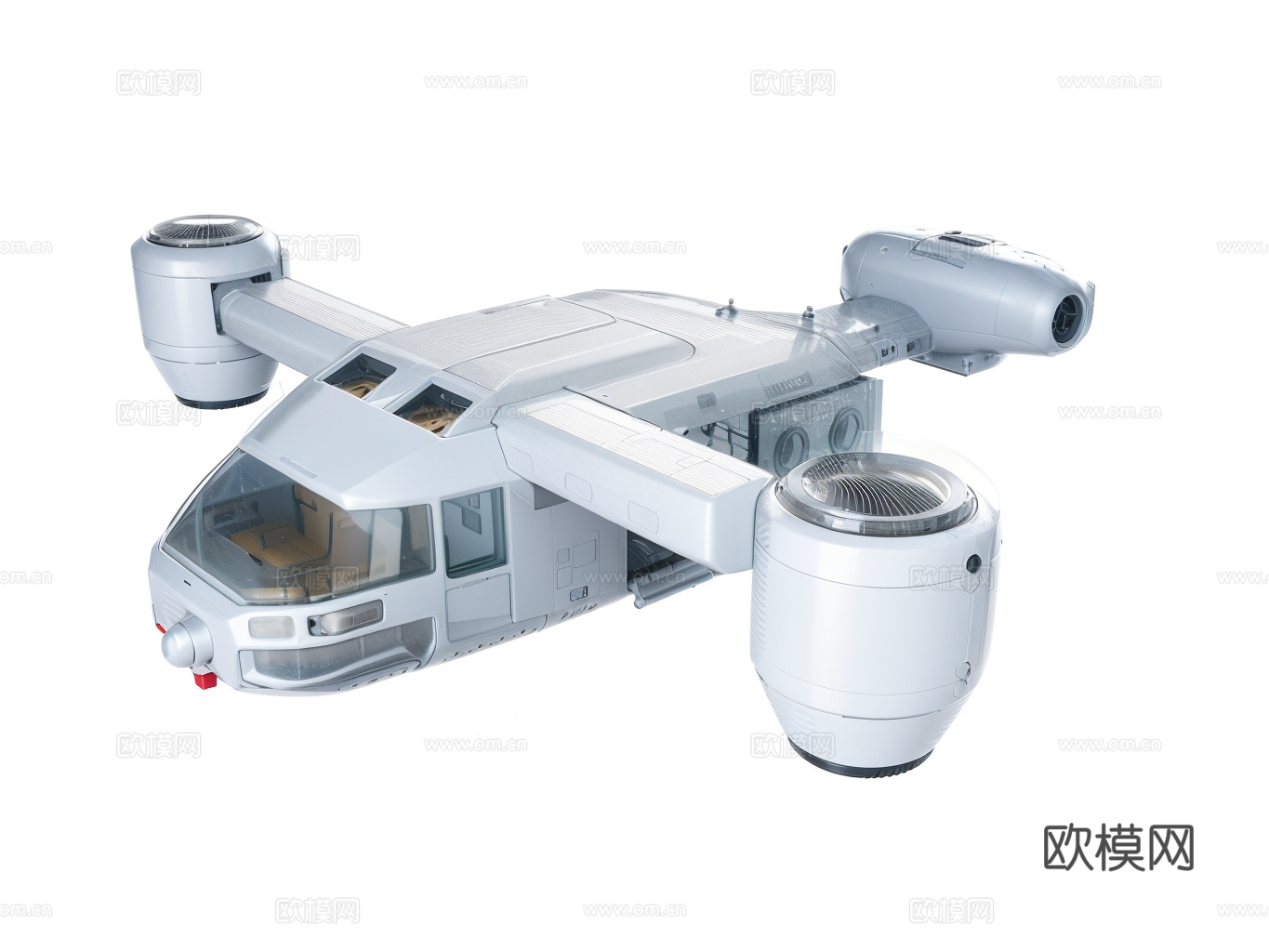 飞机su模型下载（渲染图1）