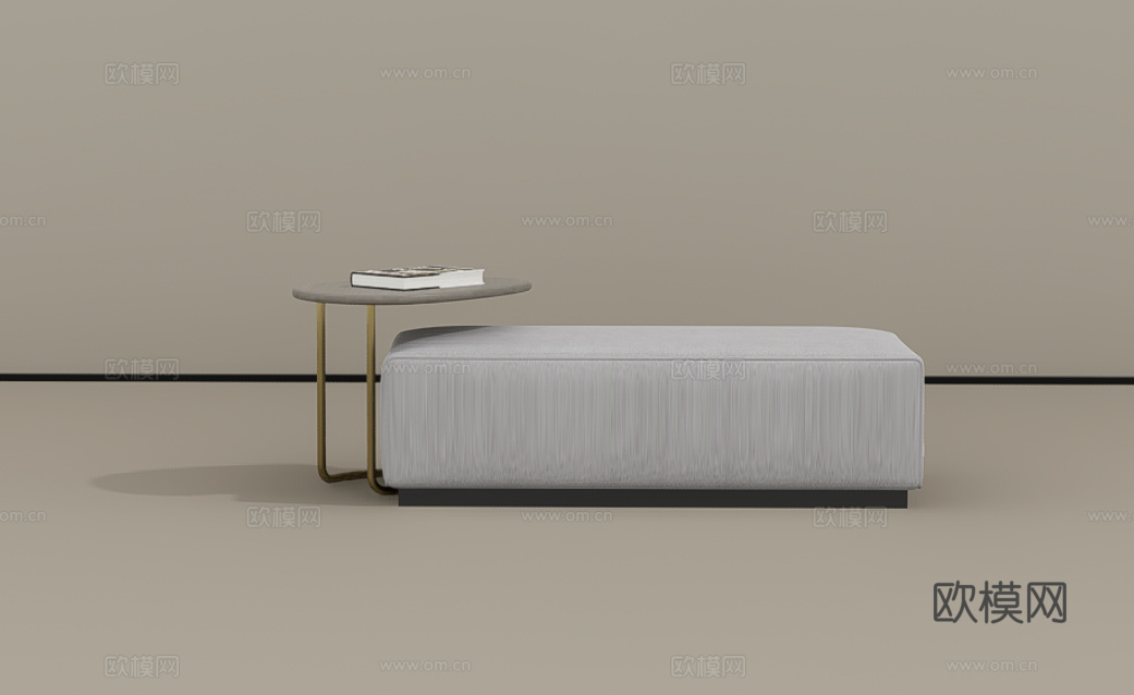 沙发凳su模型