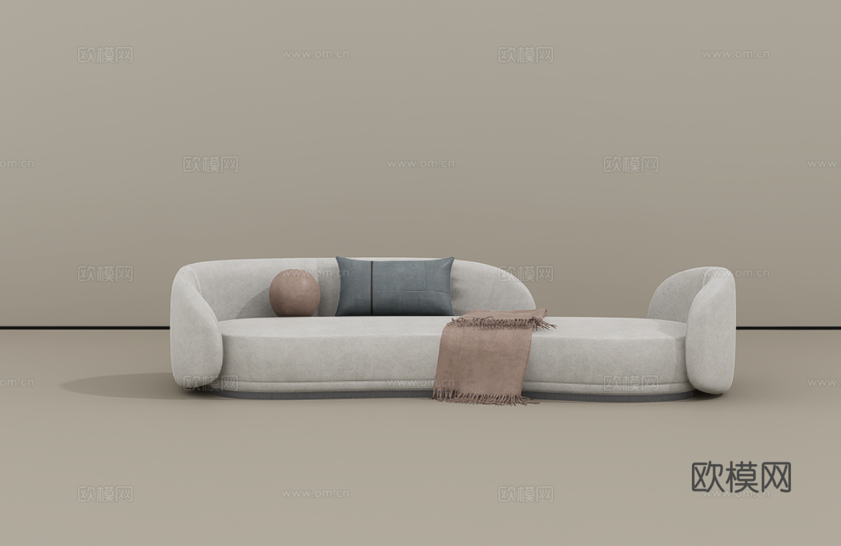 休闲沙发su模型
