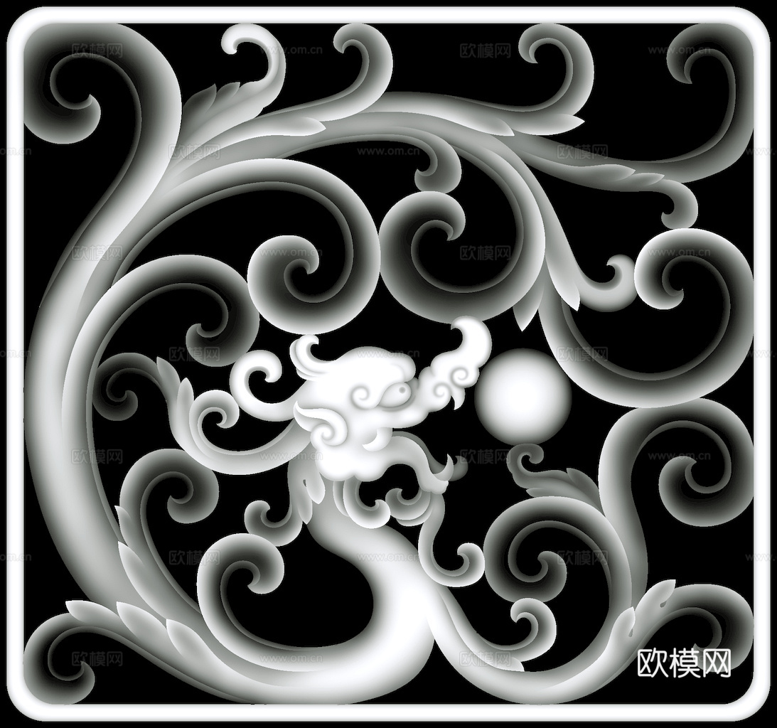 浮雕 金属浮雕 铜雕 木质雕花 十二生肖 黑白凹凸浮雕灰度图下载