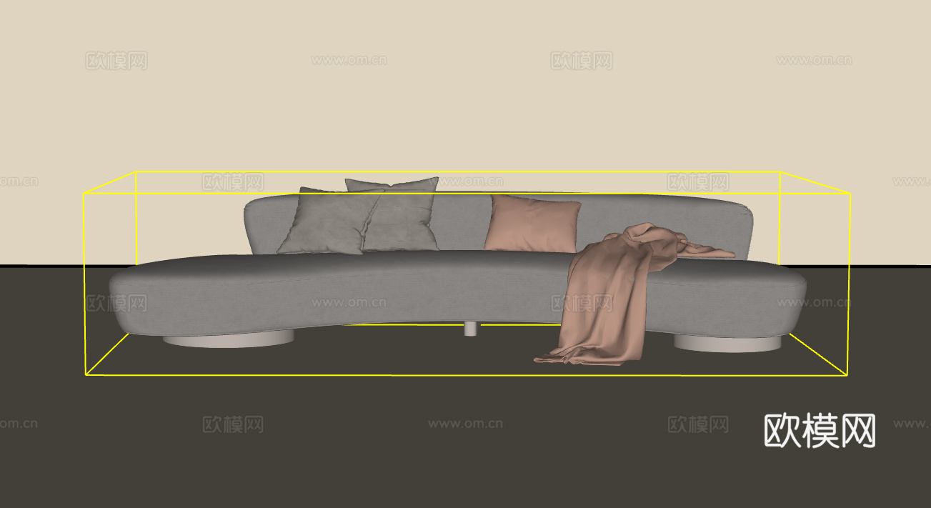 休闲沙发su模型