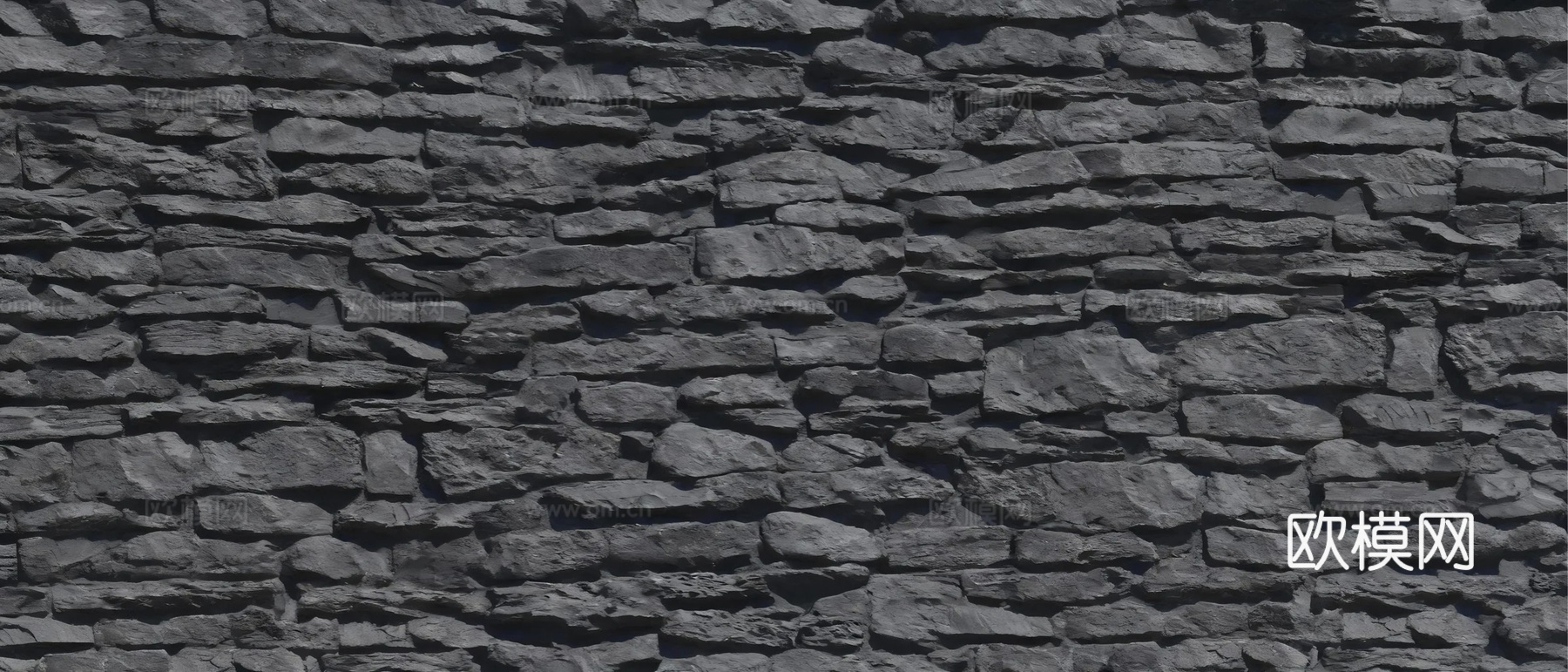 诧寂 禅意 深灰色毛石 文化石 灰色石墙 网红款 外墙石墙