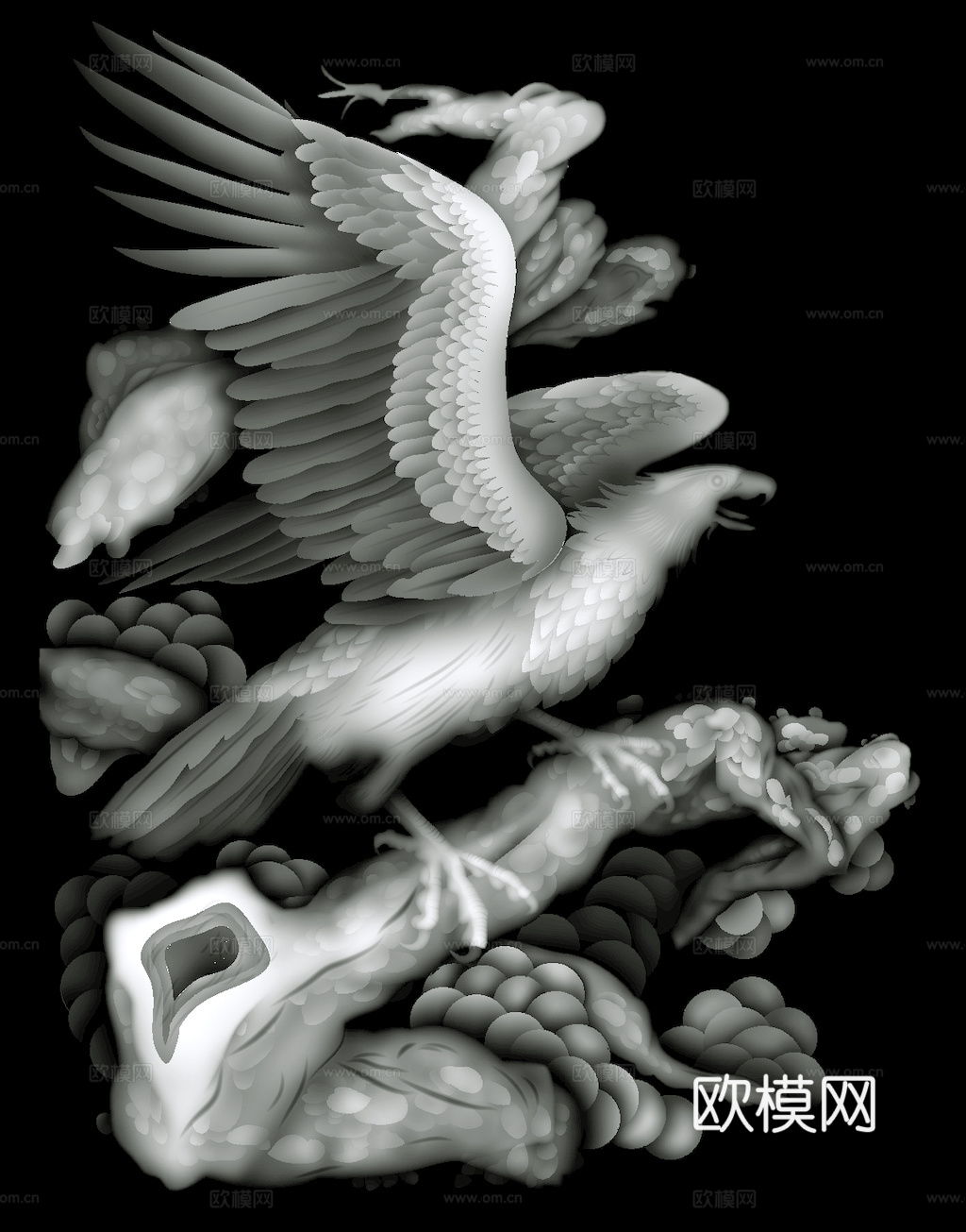 浮雕 金属浮雕 铜雕 木质雕花 十二生肖 黑白凹凸浮雕灰度图