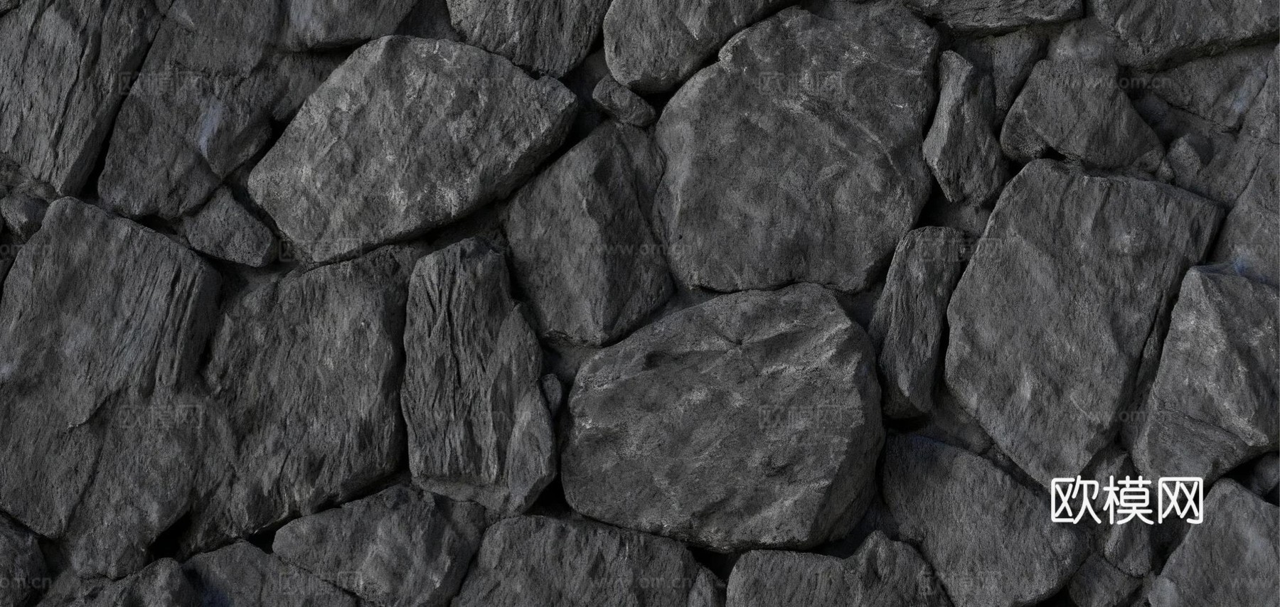 诧寂 禅意 深灰色毛石 文化石 灰色石墙 网红款 外墙石墙