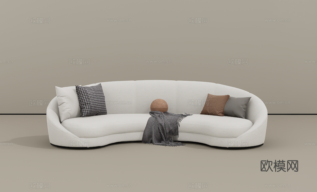 休闲沙发su模型