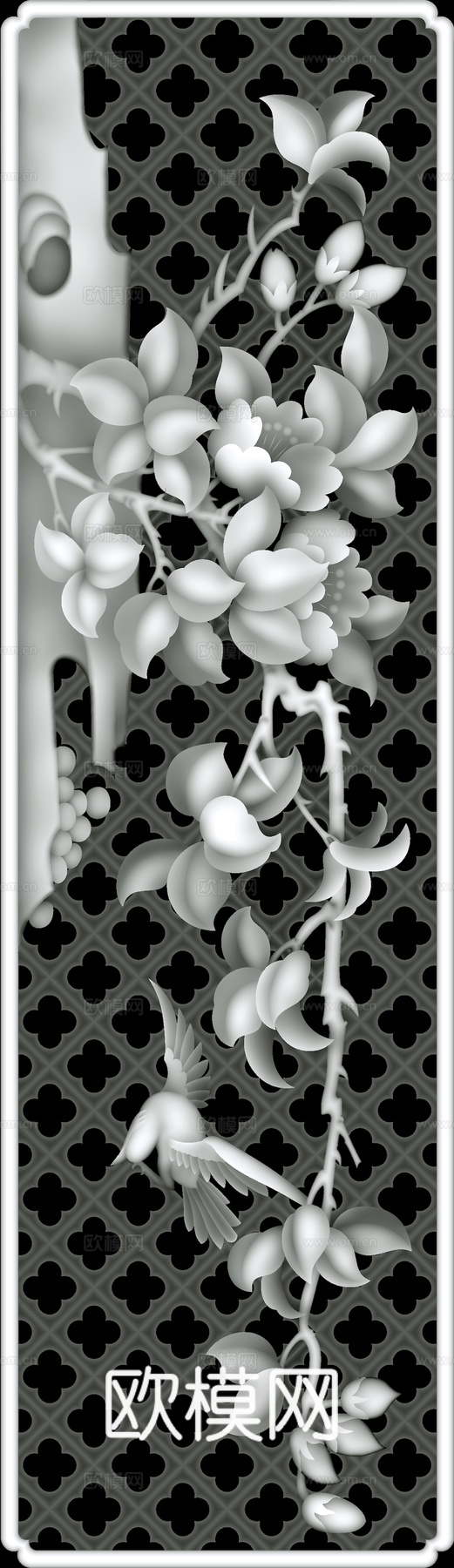 浮雕 金属浮雕 铜雕 木质雕花 十二生肖 黑白凹凸浮雕灰度图