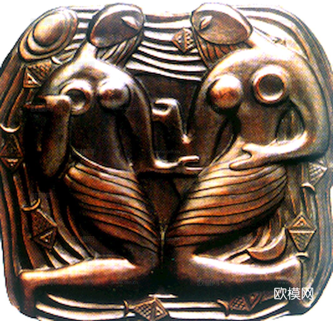 浮雕 金属浮雕 铜雕 木质雕花 十二生肖 黑白凹凸浮雕灰度图下载