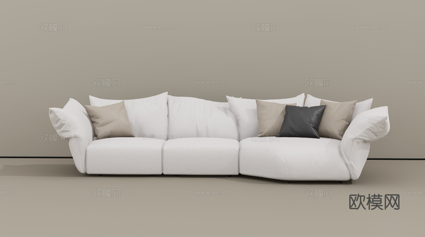 双人沙发su模型