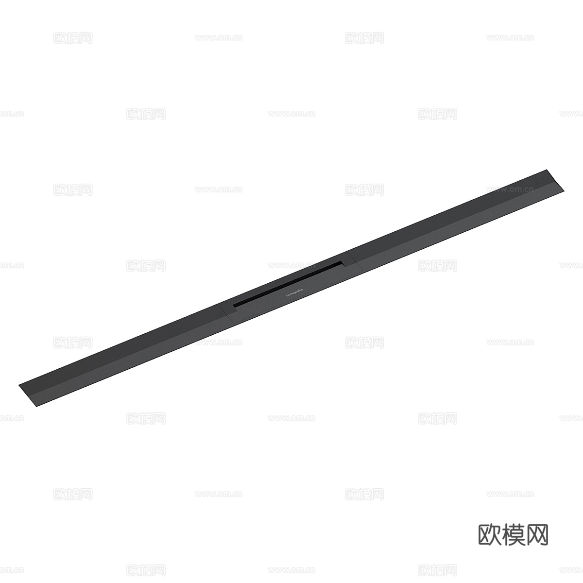 现代极简汉斯格雅花淋浴槽 地漏3d模型下载（渲染图2）