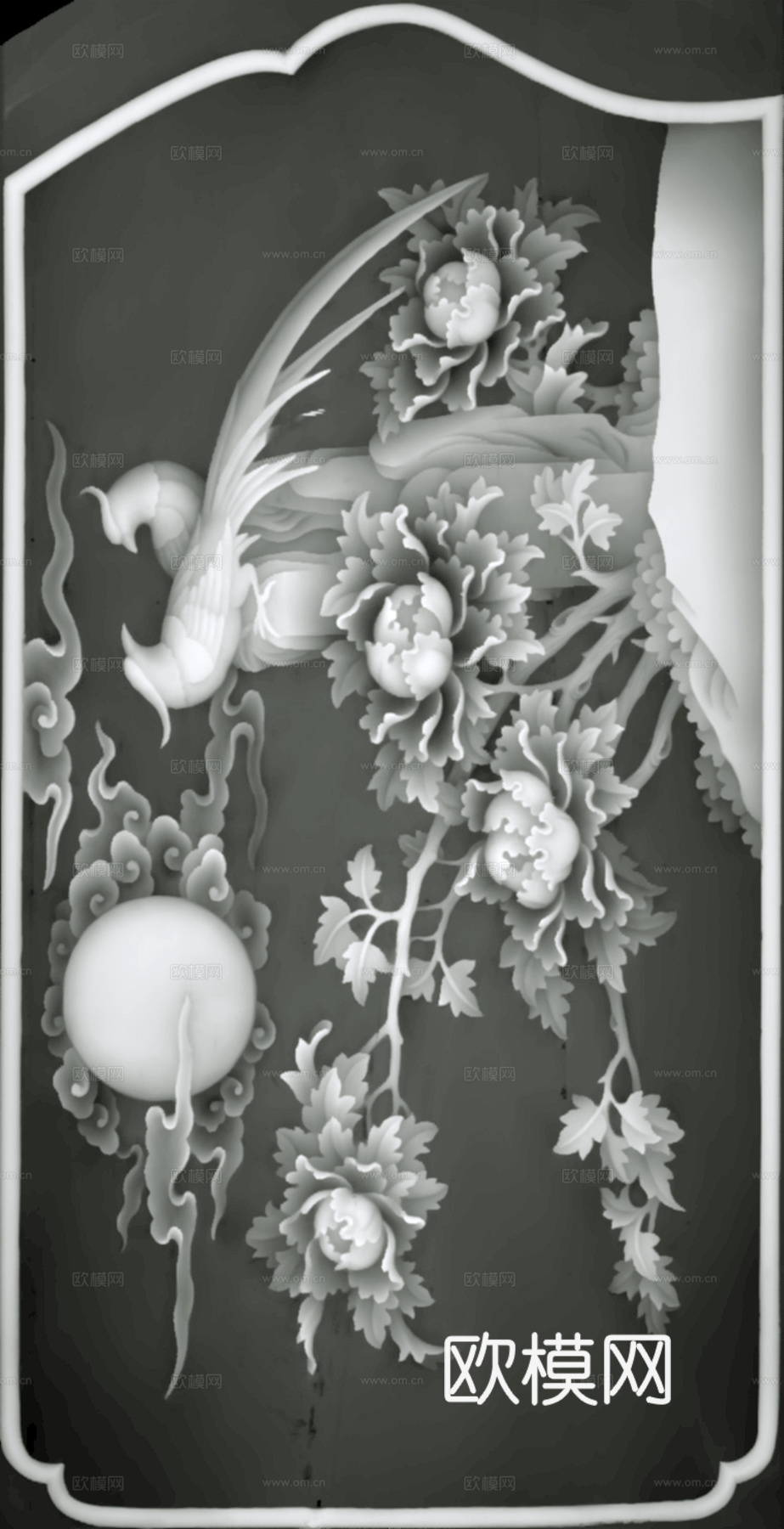 浮雕 金属浮雕 铜雕 木质雕花 十二生肖 黑白凹凸浮雕灰度图