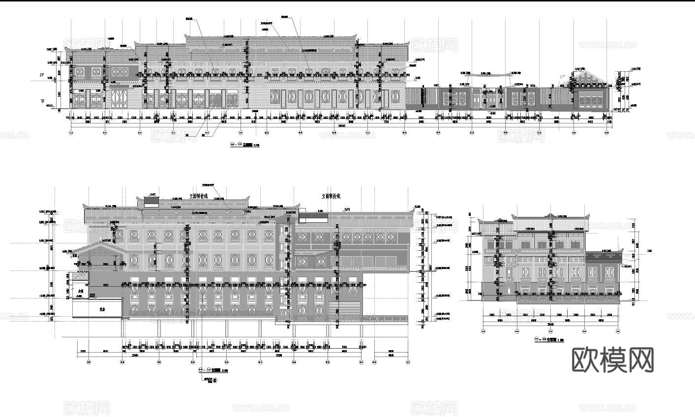 最新5套 大酒店 施工图合集cad施工图