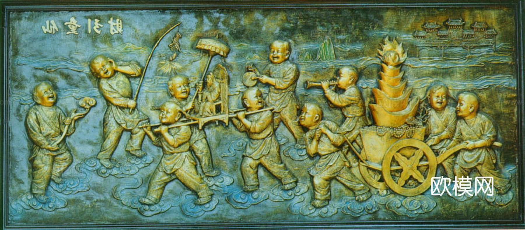 浮雕 金属浮雕 铜雕 木质雕花 十二生肖 黑白凹凸浮雕灰度图下载