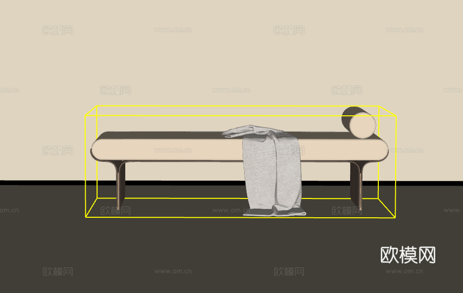 双人沙发su模型
