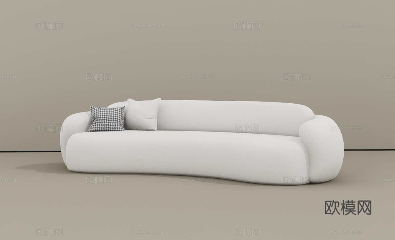 休闲沙发su模型