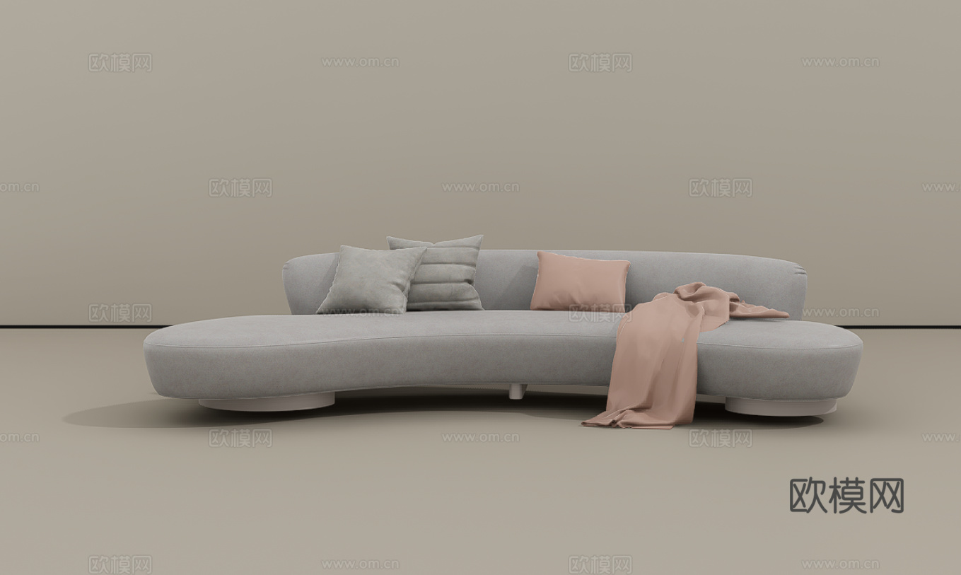 休闲沙发su模型