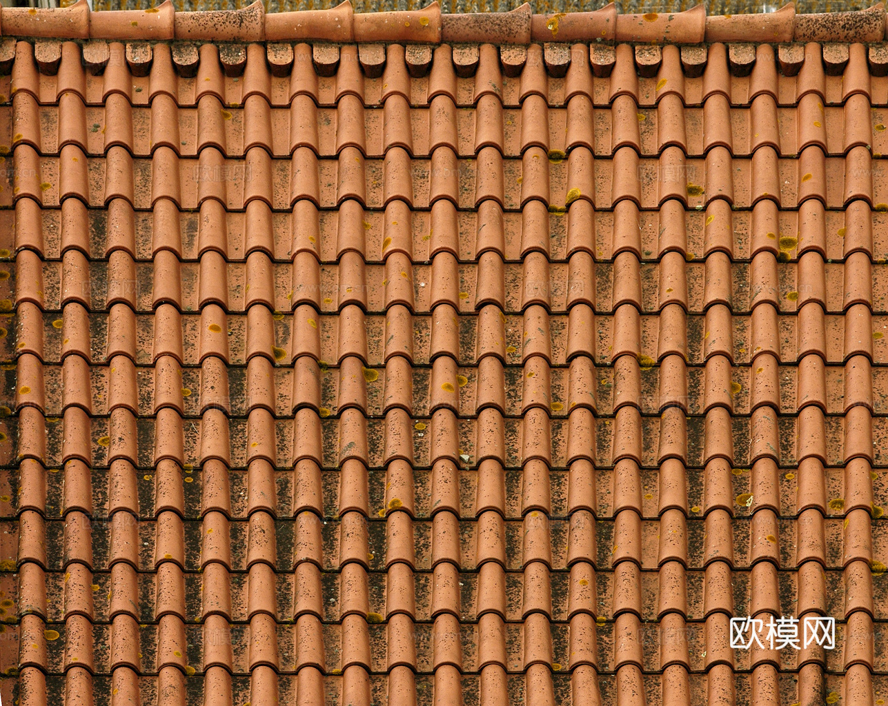 屋顶瓦片 红瓦 青瓦 房顶 中式建筑琉璃瓦下载