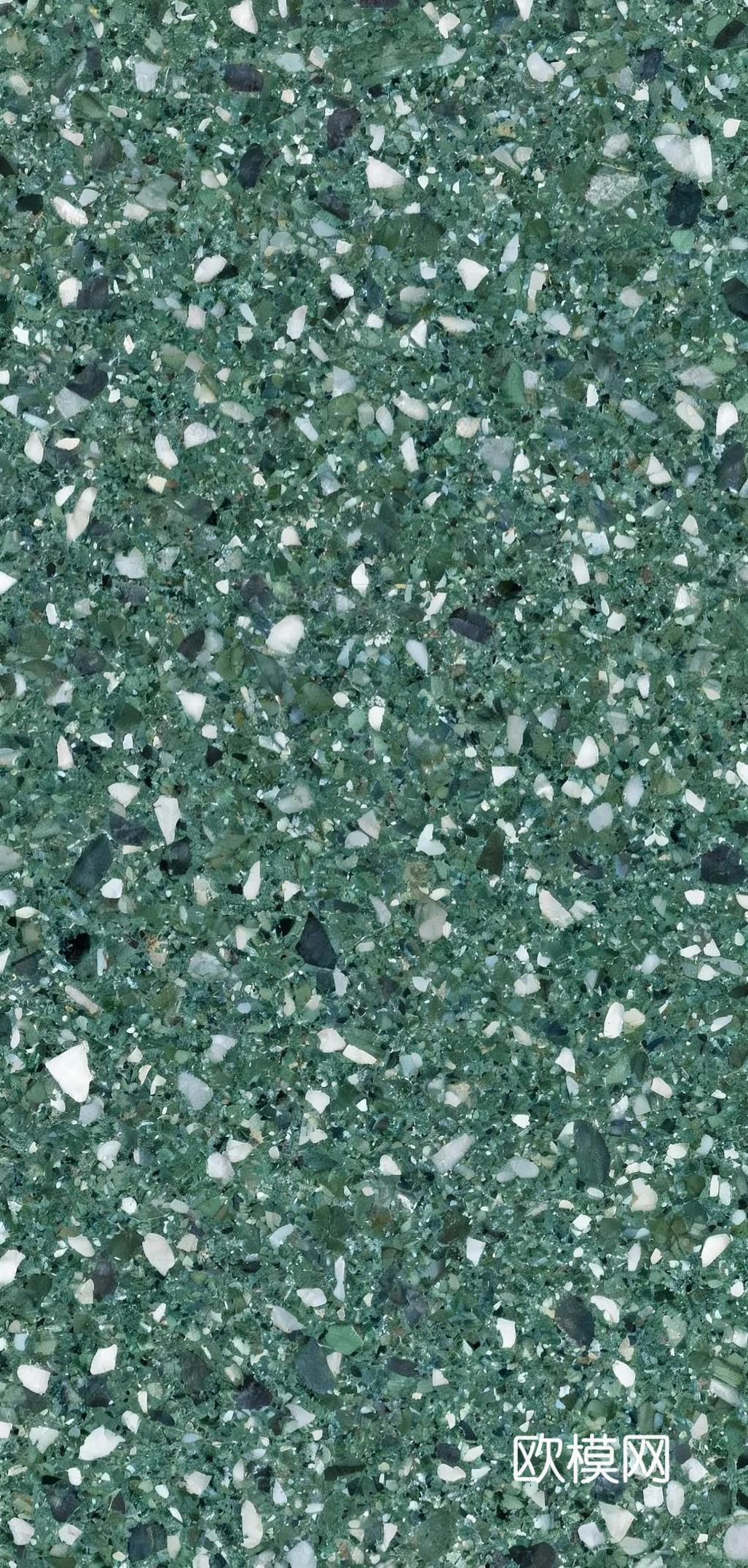 现代简约 绿色水磨石瓷砖岩板