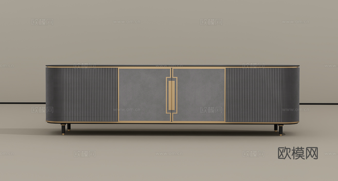 电视柜su模型