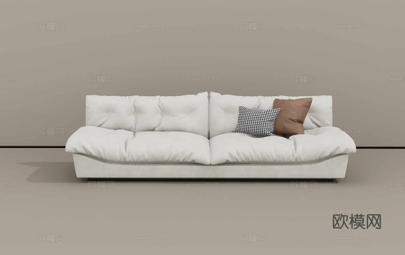 双人沙发su模型
