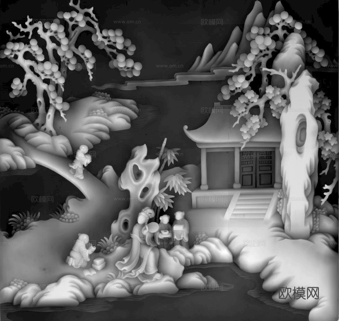 浮雕 金属浮雕 铜雕 木质雕花 十二生肖 黑白凹凸浮雕灰度图下载