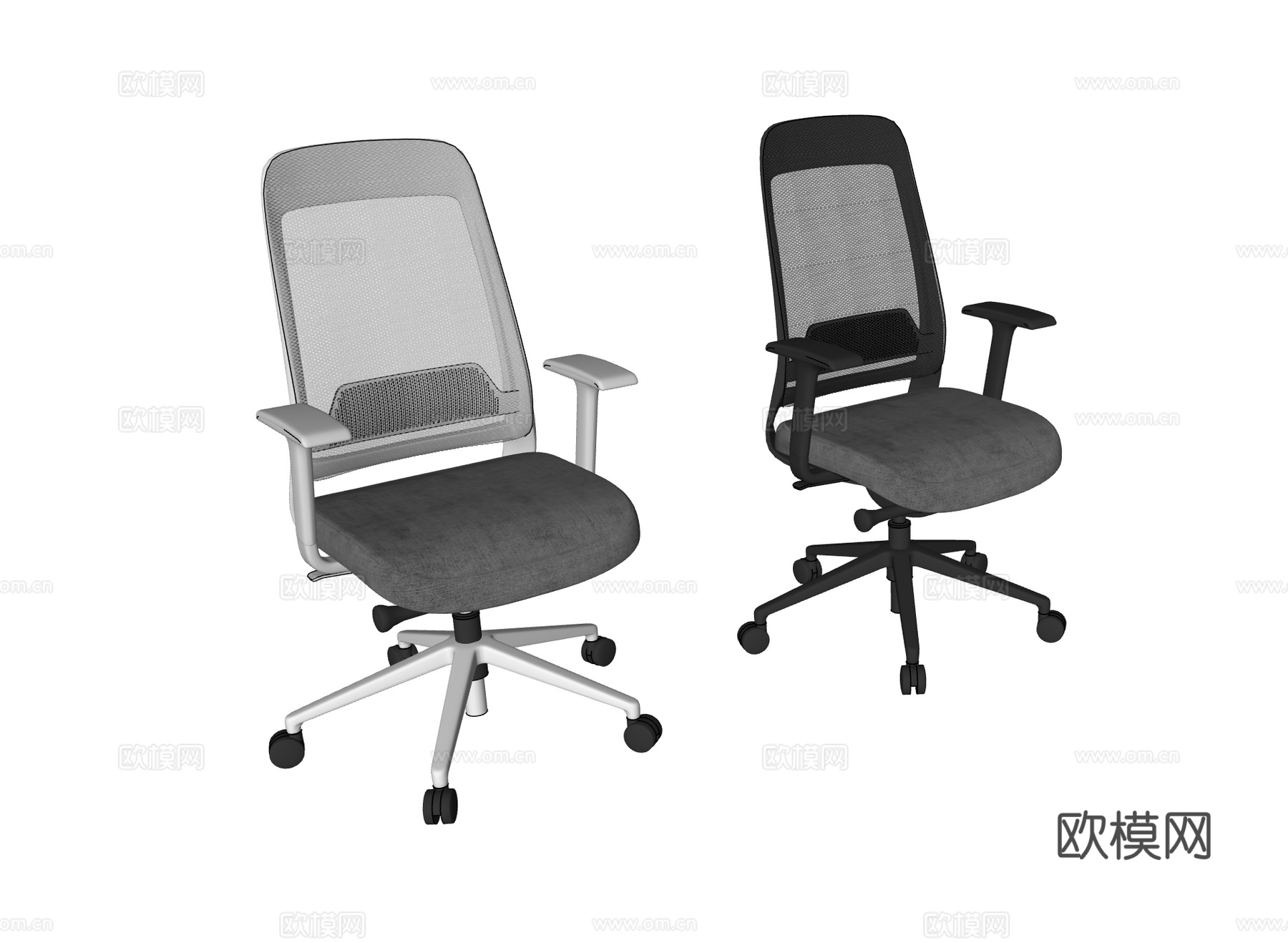 goodtone 谷腾 现代办公椅组合 FILO人体工学椅su模型