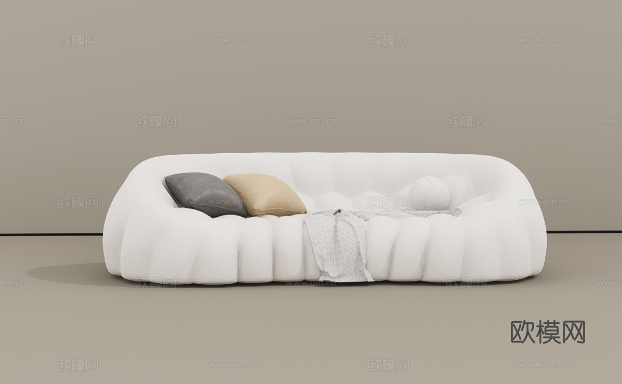 休闲沙发su模型