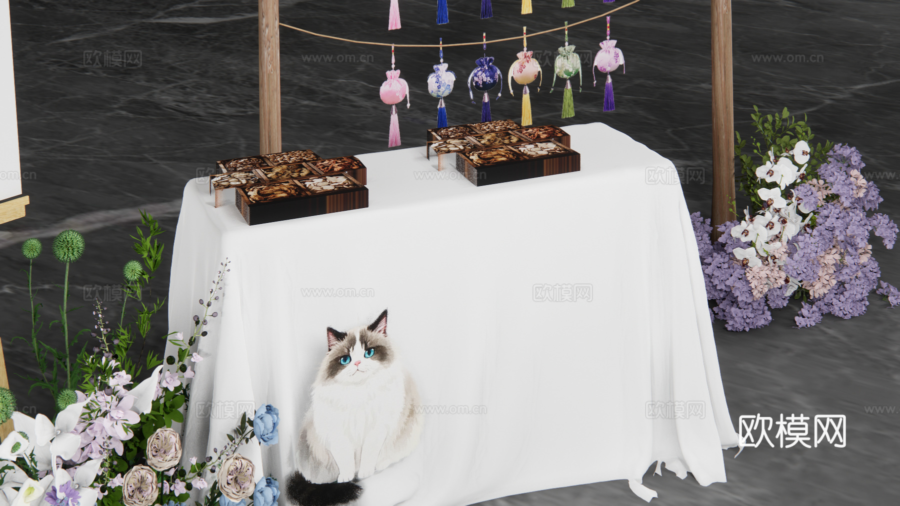 婚礼游园会游戏之香囊包su模型