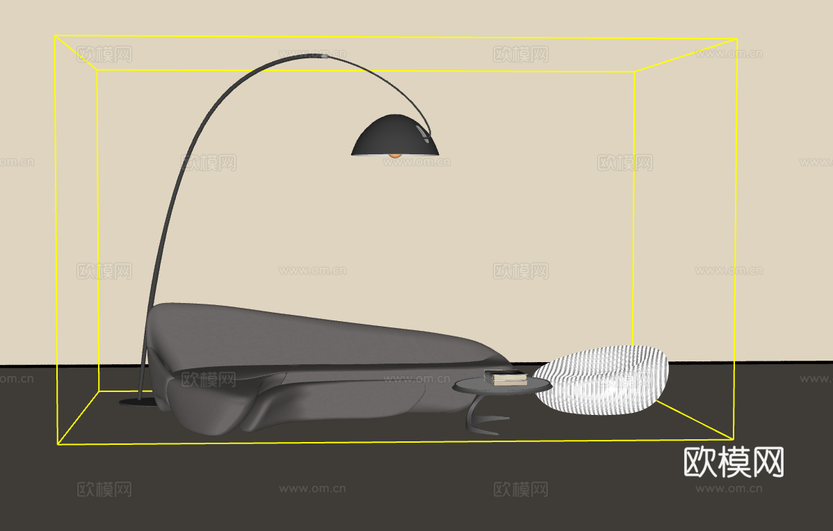 沙发组合su模型下载（渲染图2）