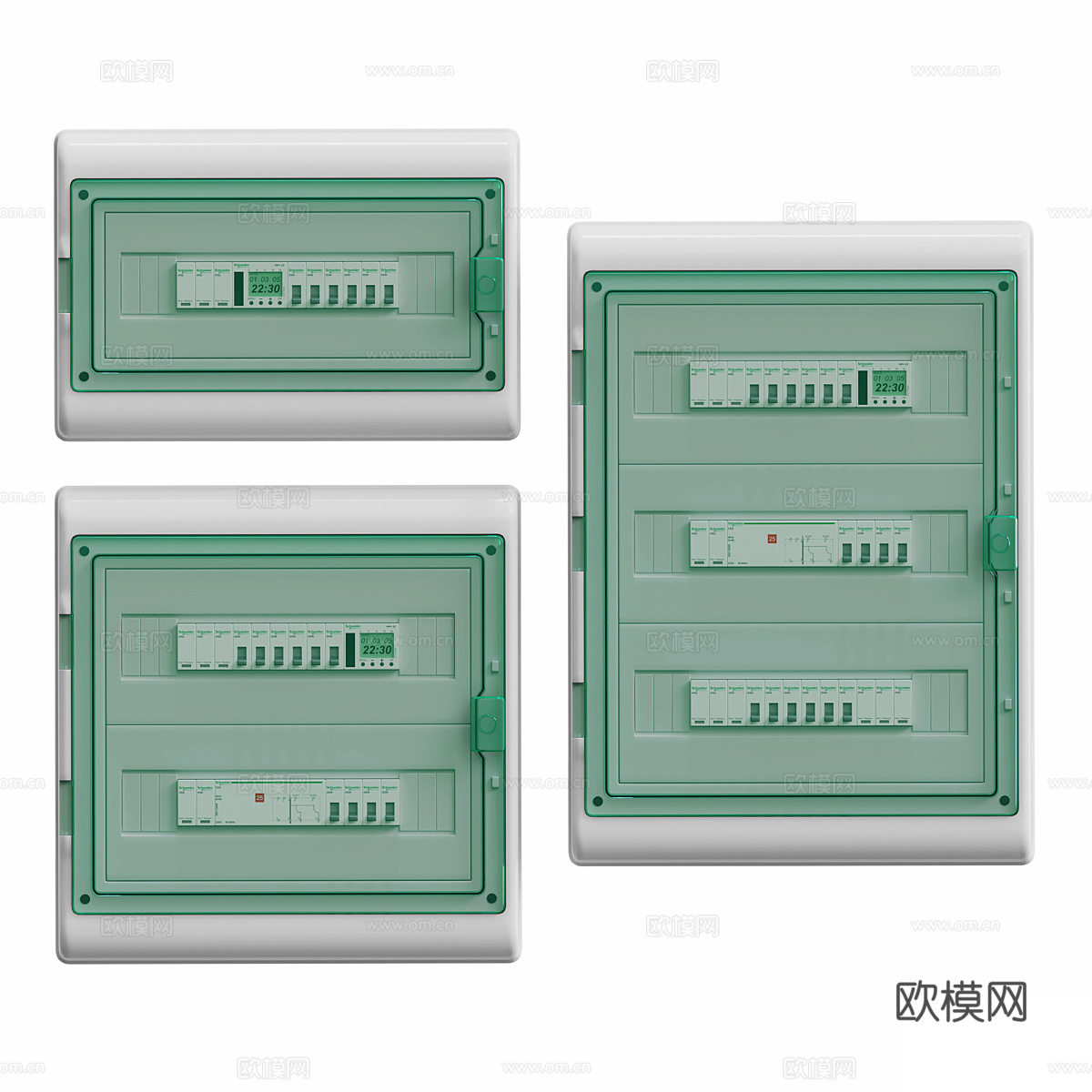 照明动力控制箱 配电箱 强电箱su模型