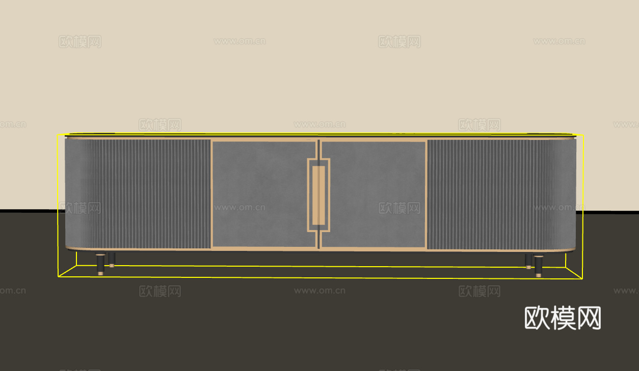 电视柜su模型