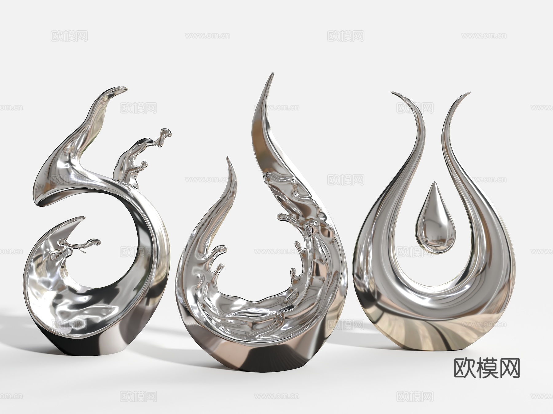 现代雕塑 不锈钢雕塑 公园雕塑 主题雕塑 水滴主题雕塑 水滴su模型