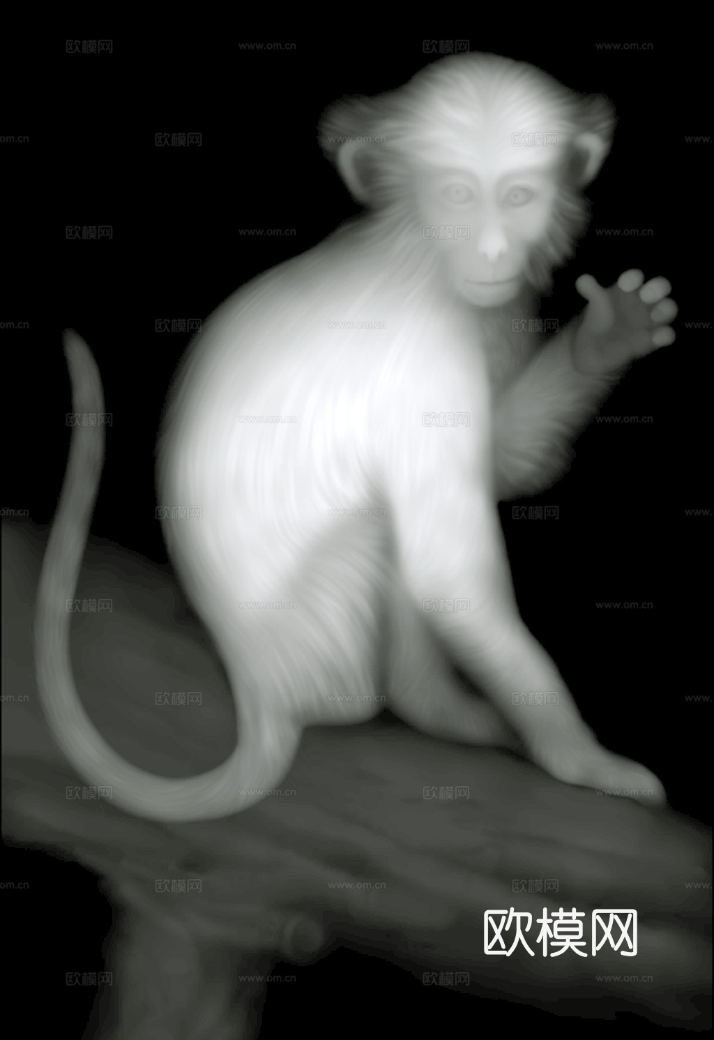 浮雕 金属浮雕 铜雕 木质雕花 十二生肖 黑白凹凸浮雕灰度图