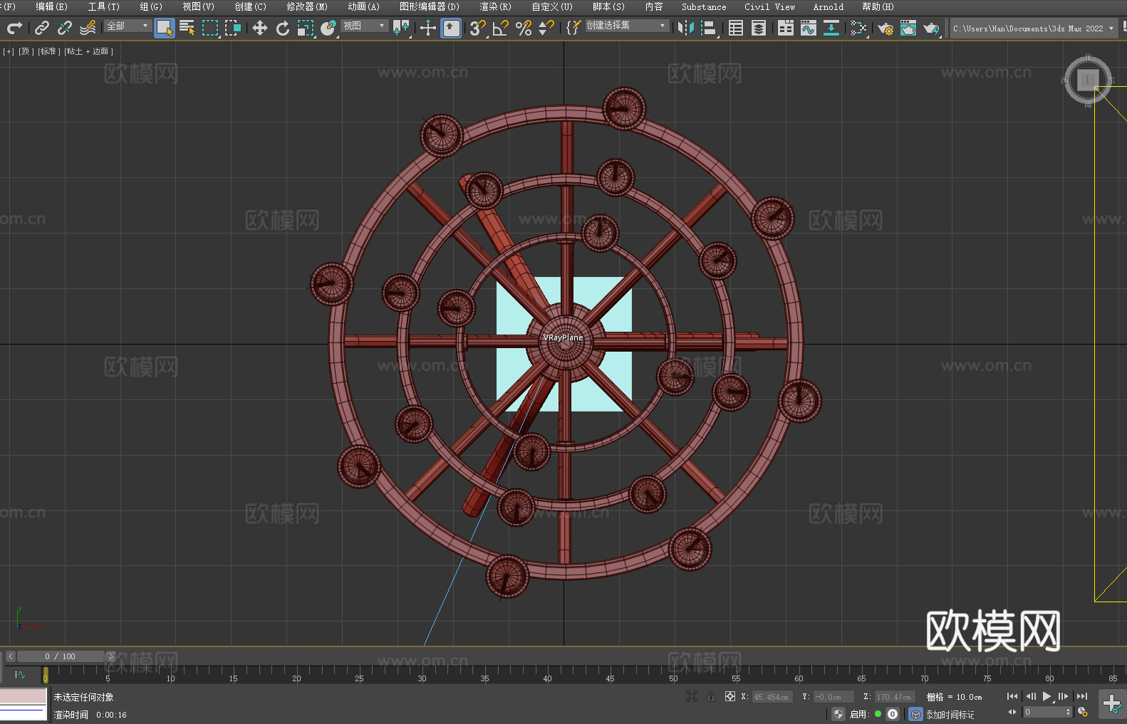 烛台 蜡烛架 多层烛台 立式烛台 铁艺烛台3d模型下载（渲染图5）