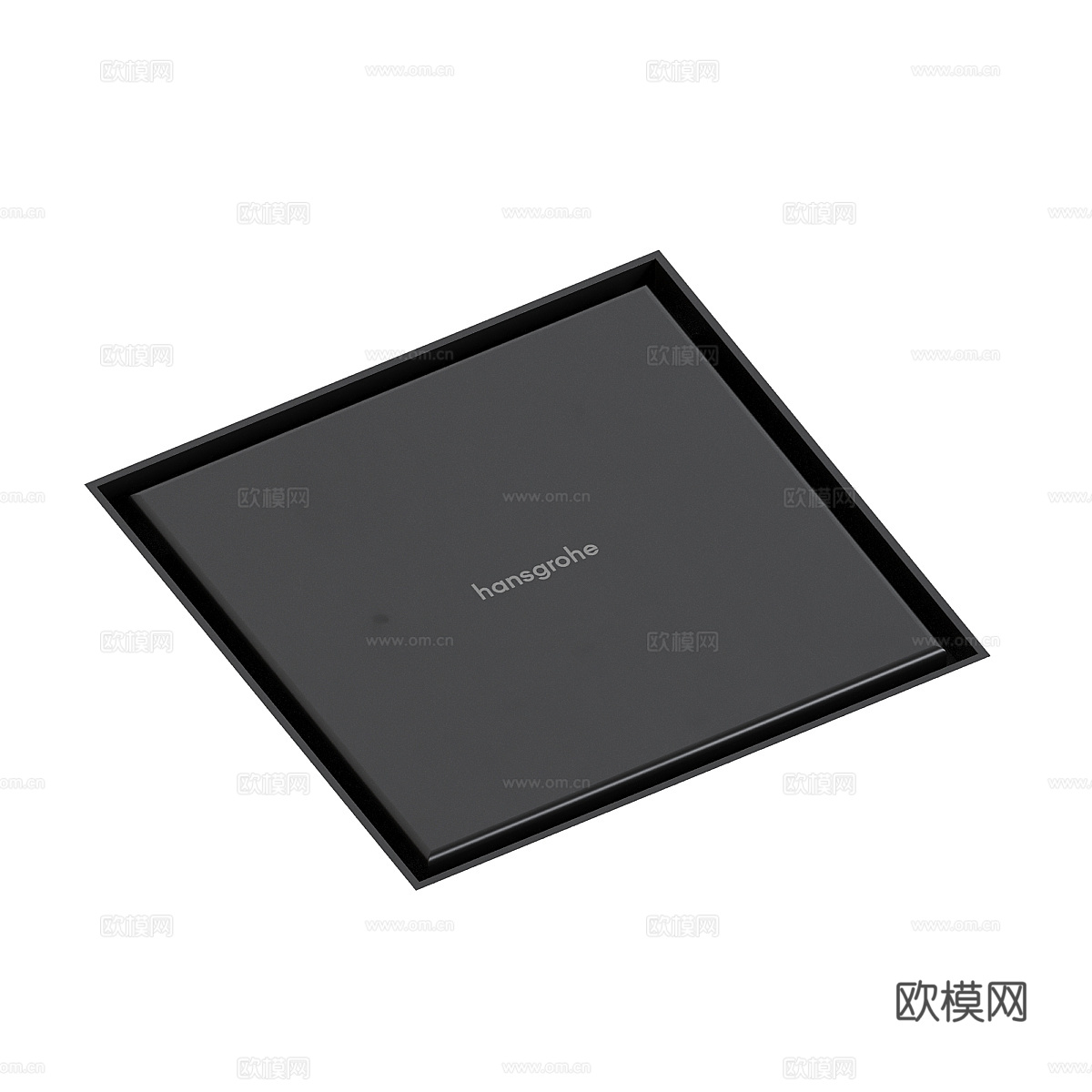 现代极简汉斯格雅花淋浴槽 地漏3d模型下载（渲染图5）