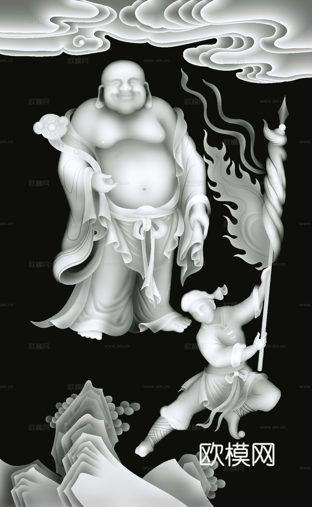 浮雕 金属浮雕 铜雕 木质雕花 十二生肖 黑白凹凸浮雕灰度图下载