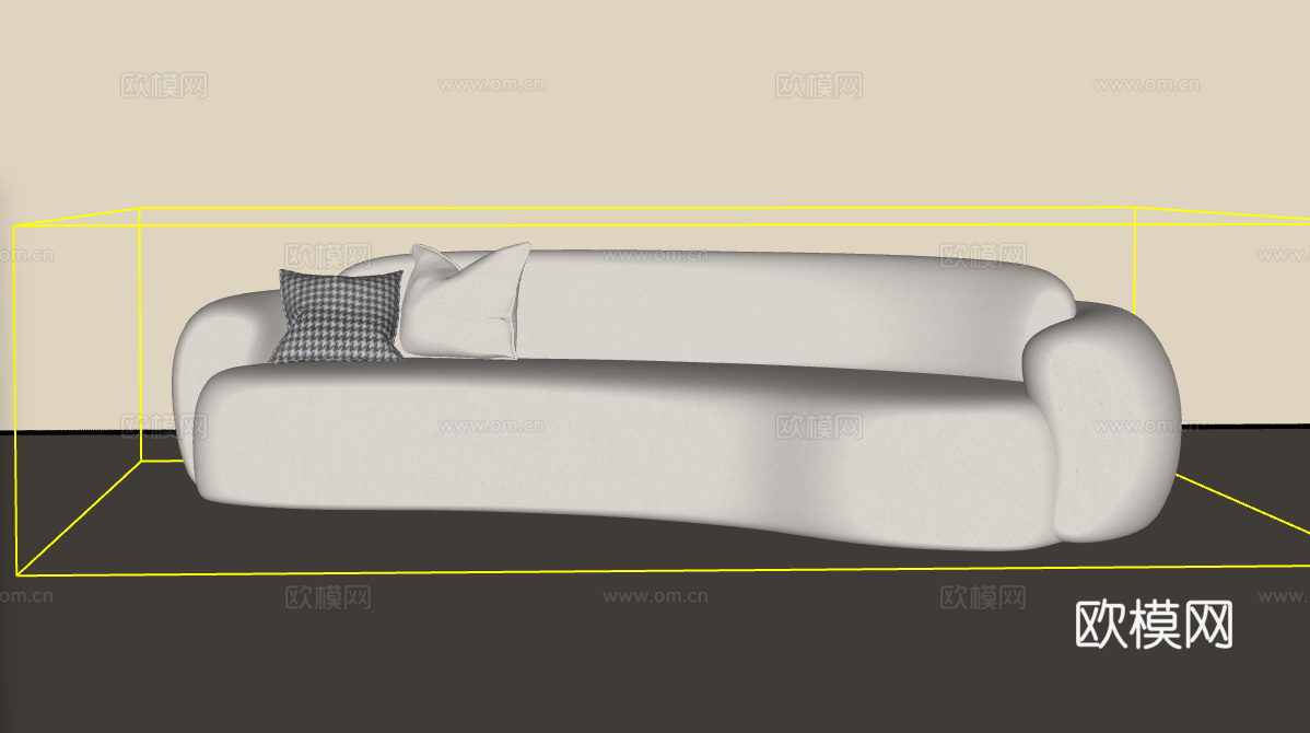 休闲沙发su模型
