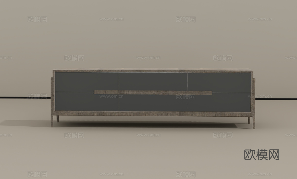 电视柜su模型