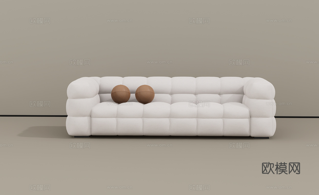 双人沙发su模型