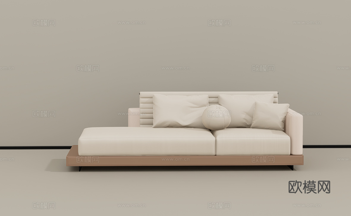 双人沙发su模型