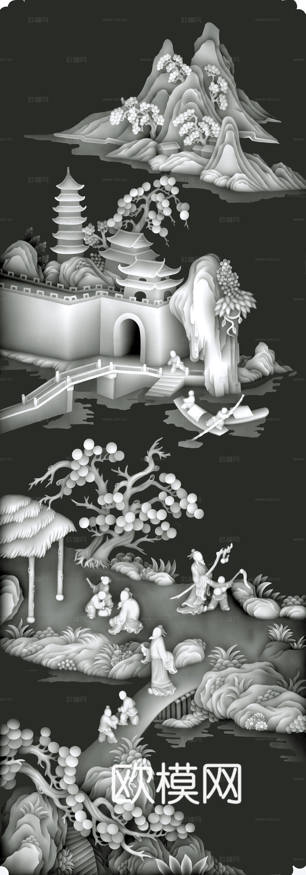 浮雕 金属浮雕 铜雕 木质雕花 十二生肖 黑白凹凸浮雕灰度图下载