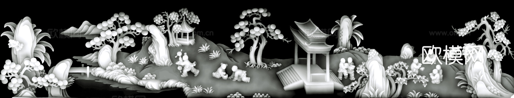 浮雕 金属浮雕 铜雕 木质雕花 十二生肖 黑白凹凸浮雕灰度图下载