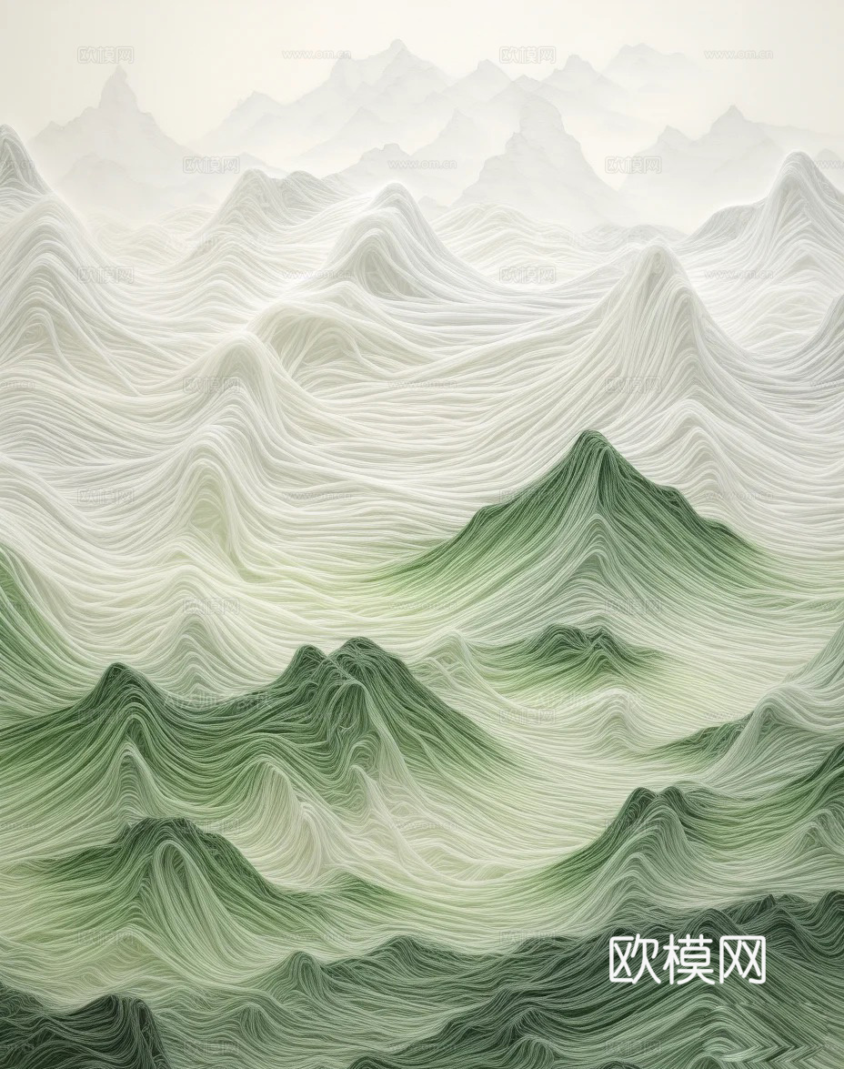 中式壁纸壁画壁纸装饰画贴图