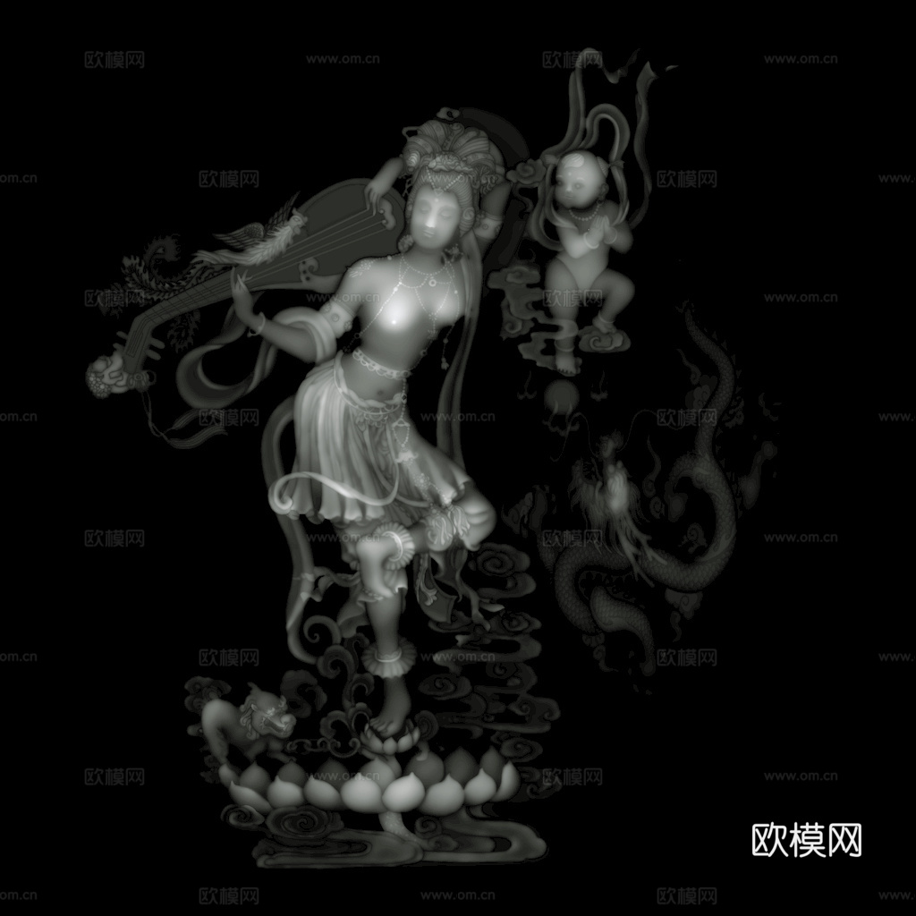 浮雕 金属浮雕 铜雕 木质雕花 十二生肖 黑白凹凸浮雕灰度图下载