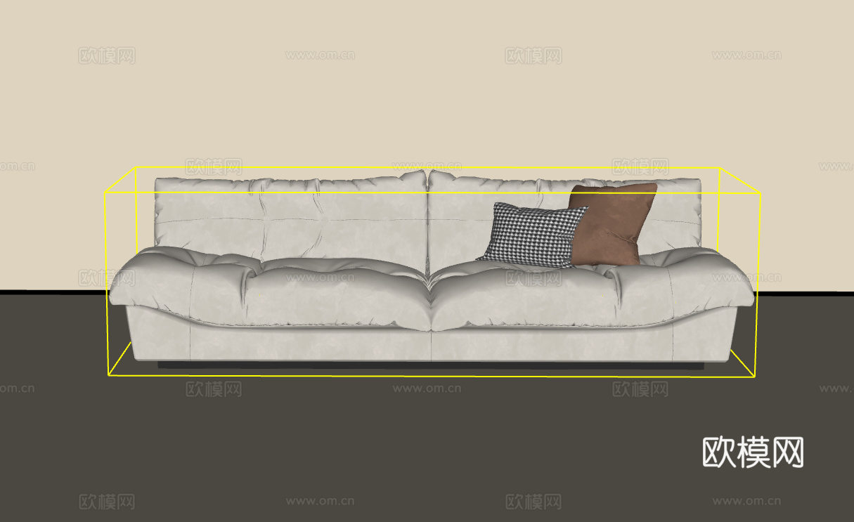 双人沙发su模型