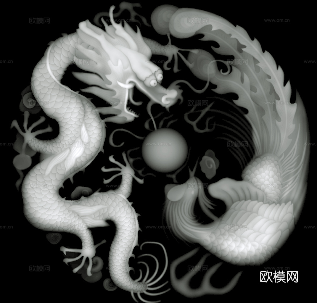 浮雕 金属浮雕 铜雕 木质雕花 十二生肖 黑白凹凸浮雕灰度图下载