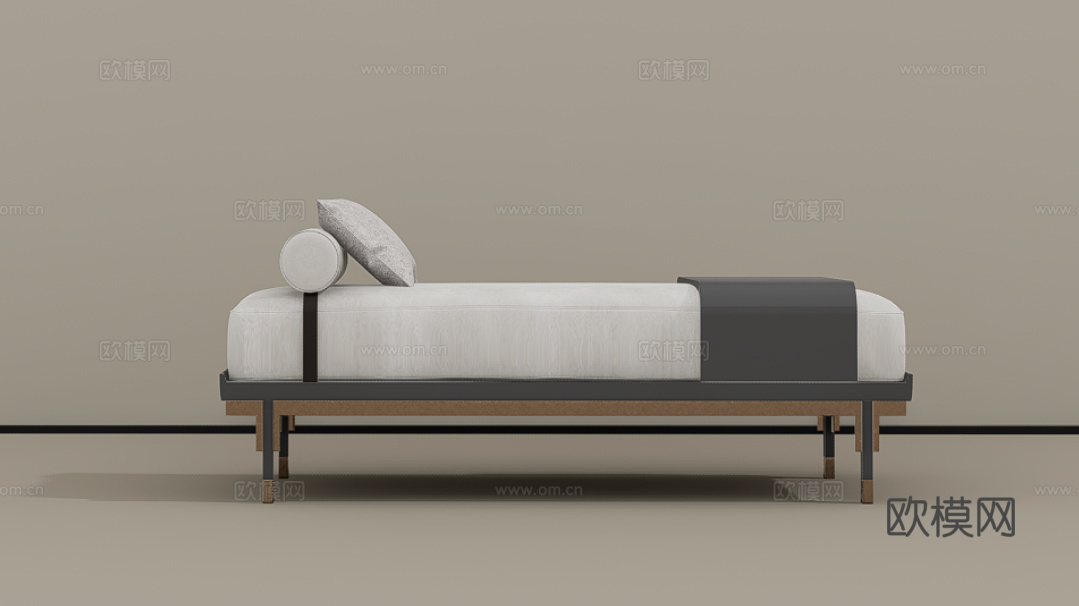 沙发凳su模型