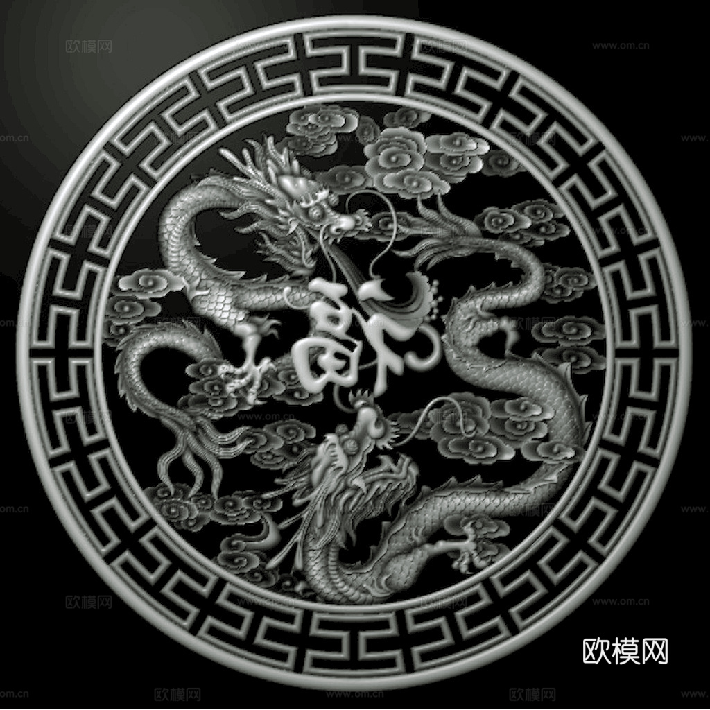 浮雕 金属浮雕 铜雕 木质雕花 十二生肖 黑白凹凸浮雕灰度图下载