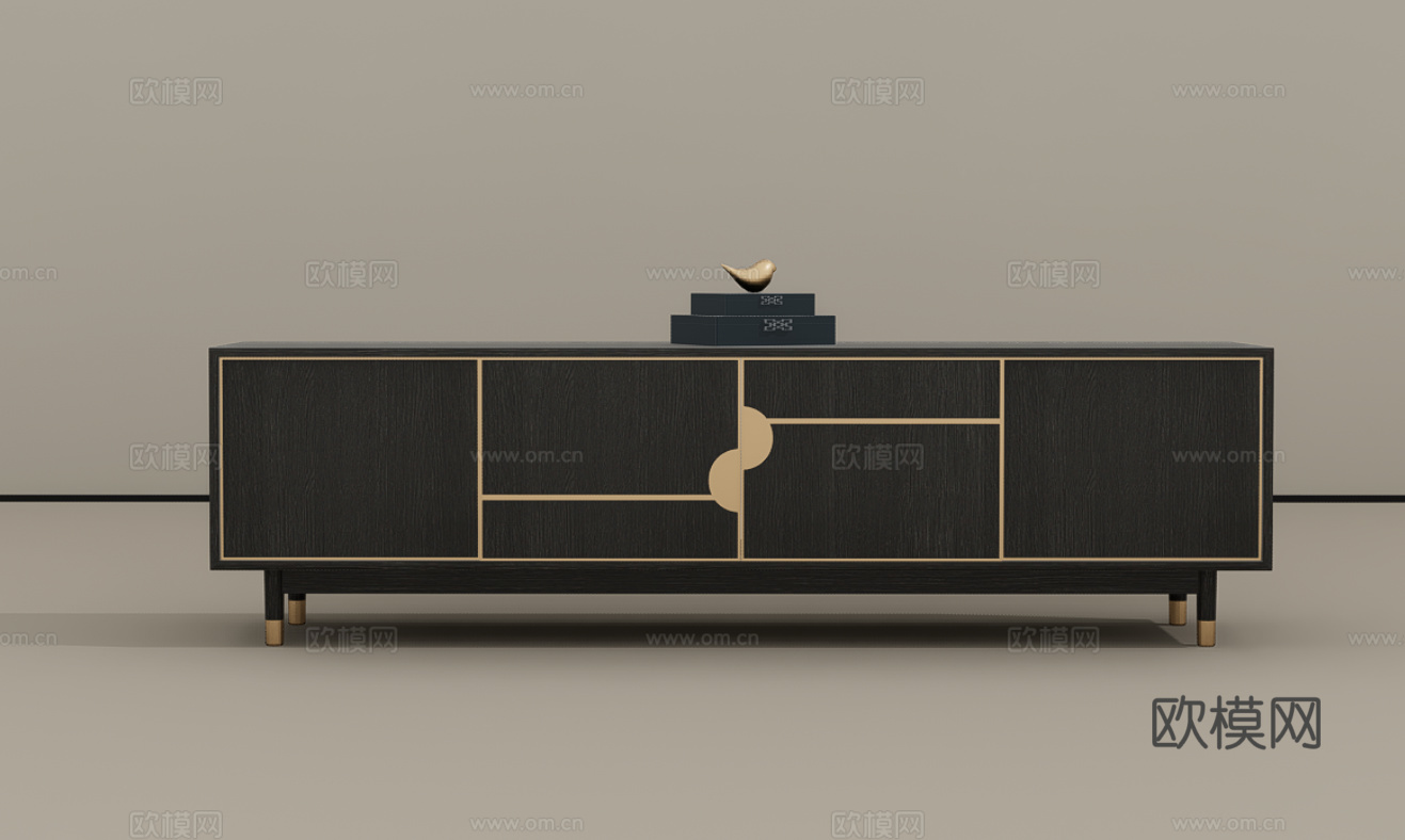 电视柜su模型