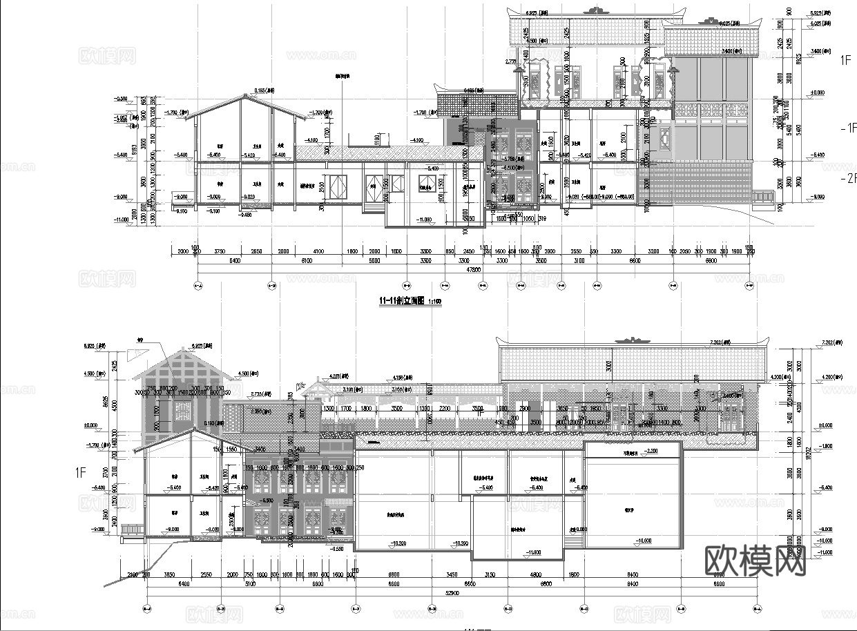 最新5套 大酒店 施工图合集cad施工图